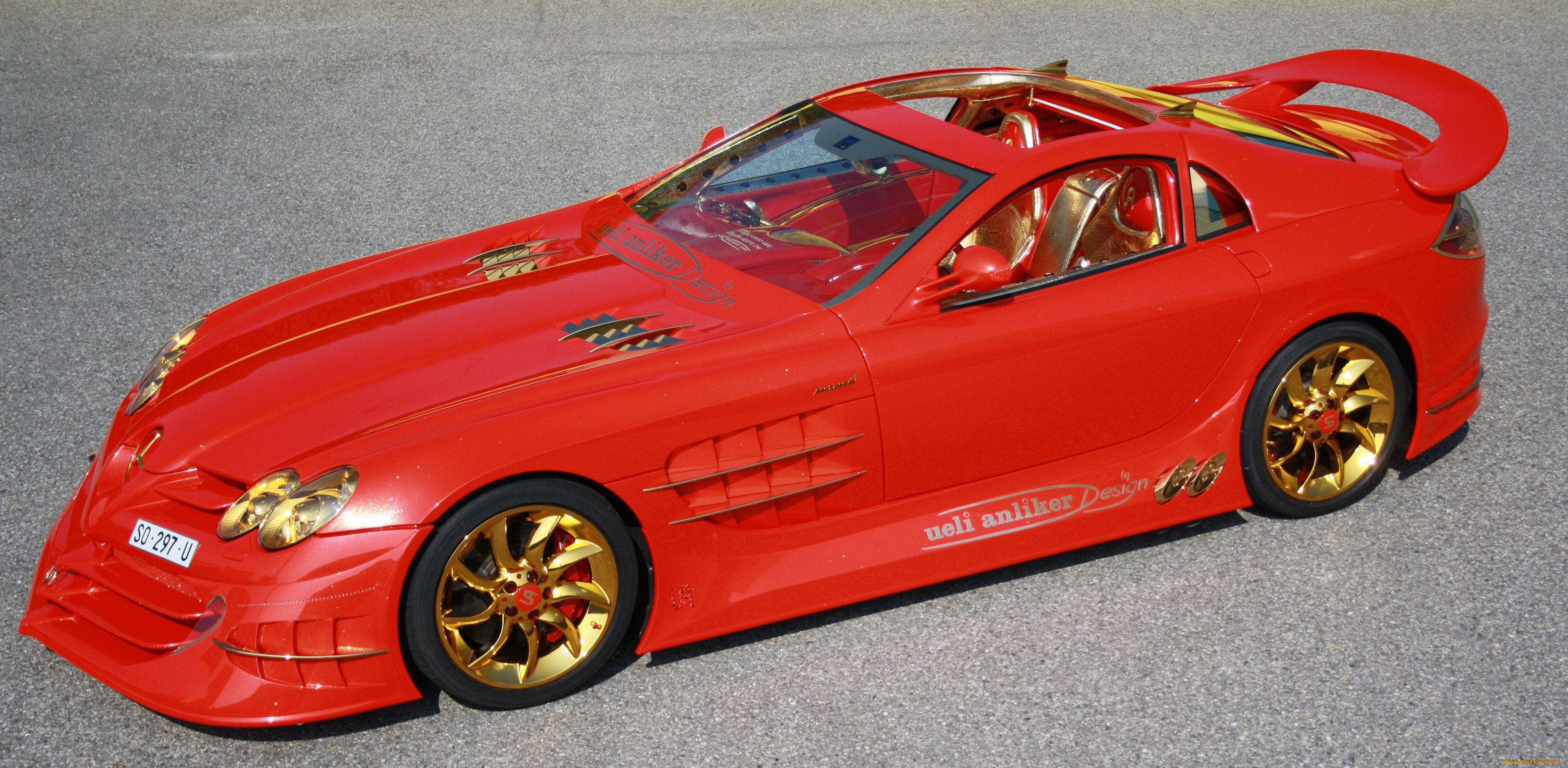 mercedes-benz slr mclaren 999 red gold dream 2011, , mercedes-benz, slr, mclaren, 999, red, gold, dream, 2011